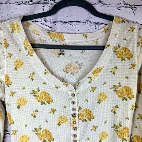 Free People Dylan Thermal Floral Bodysuit - Sunny Weather - XL - Picture 7 of 14